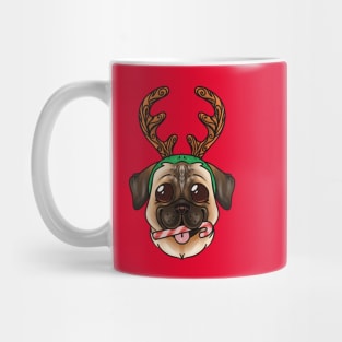 Christmas Pug Dog Mug Mug